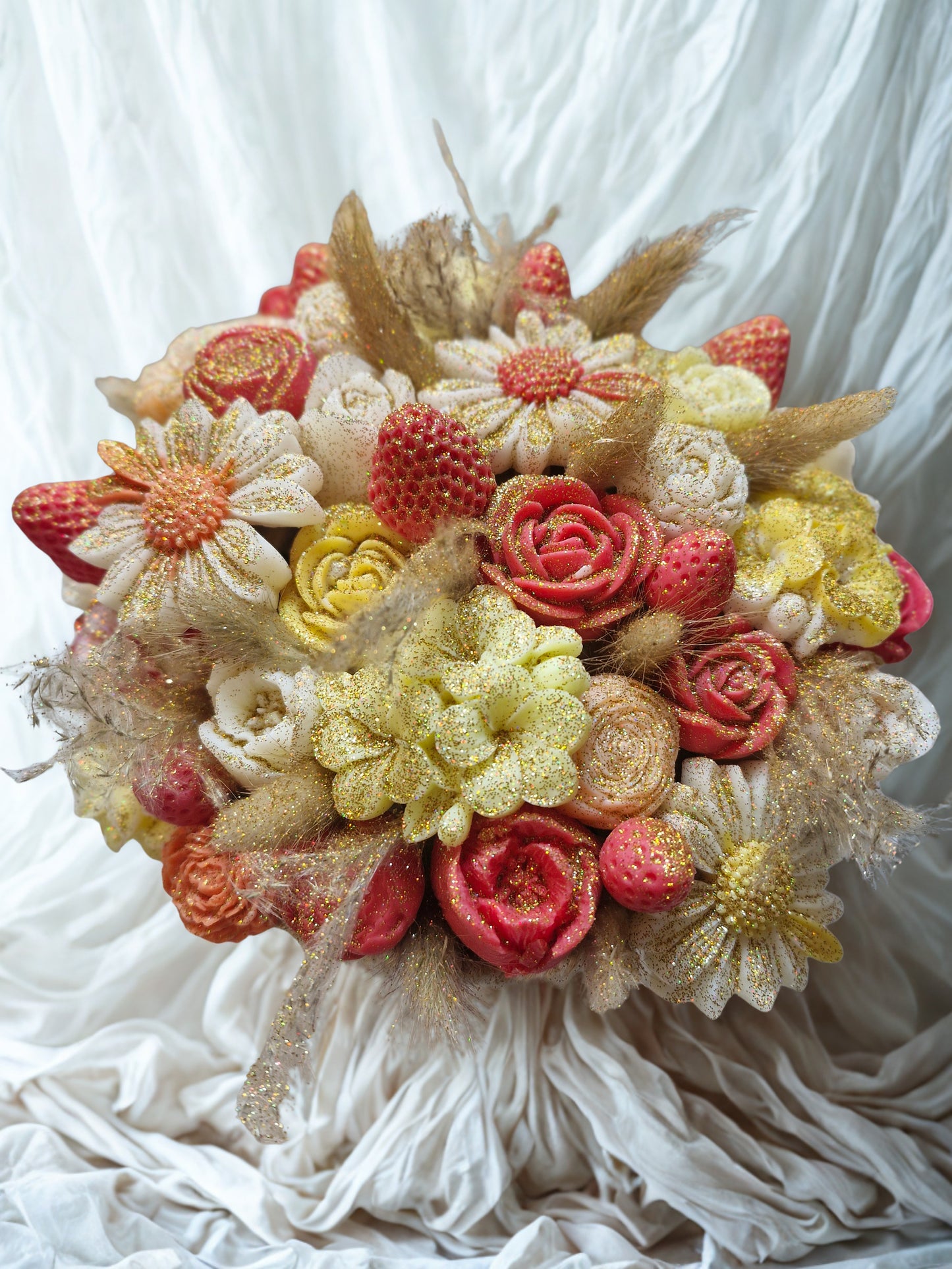 Cesto de Flores em Cera